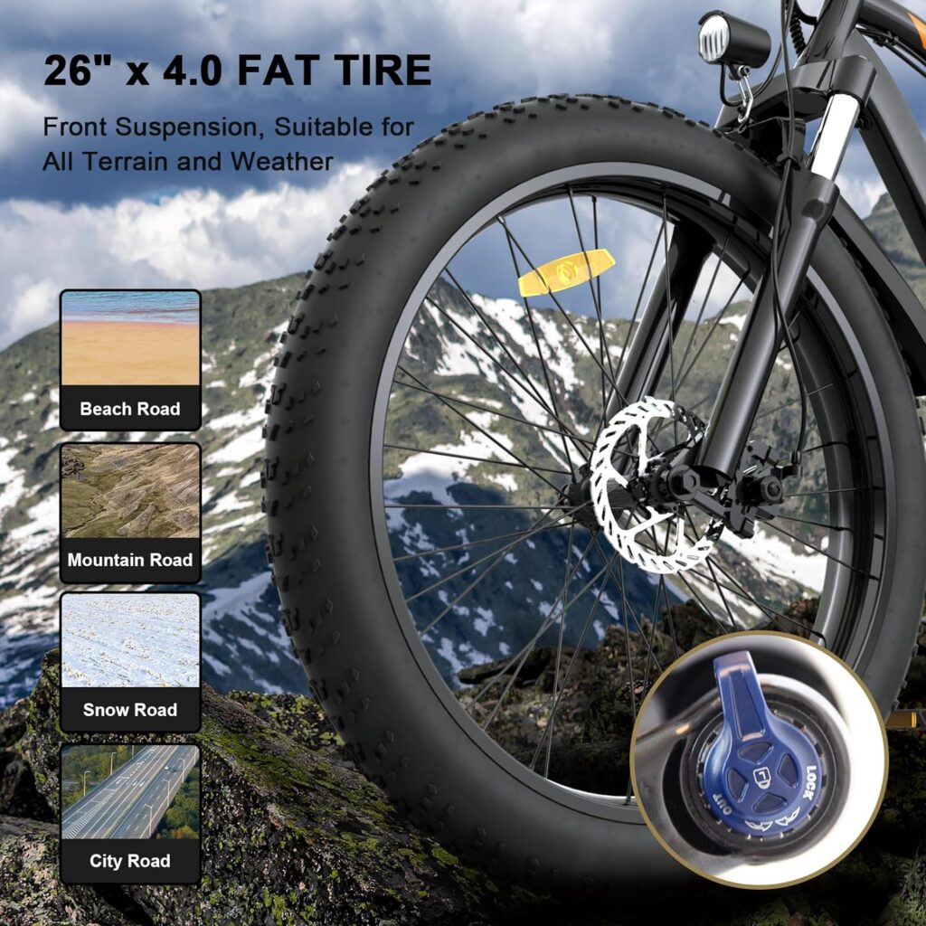 aostirmotor 750W Electric Bike for Adults 26×4 Fat Tire Electric Bike 48V 13AH Lithium Battery Adult Electric Bicycles, 28MPH E Bike for Adults, Shimano 7 Speed Electric Mountain Bike aostirmotor 750W Electric Bike for Adults 26×4 Fat Tire Electric Bike 48V 13AH Lithium Battery Adult Electric Bicycles, 28MPH E Bike for Adults, Shimano 7 Speed Electric Mountain Bike