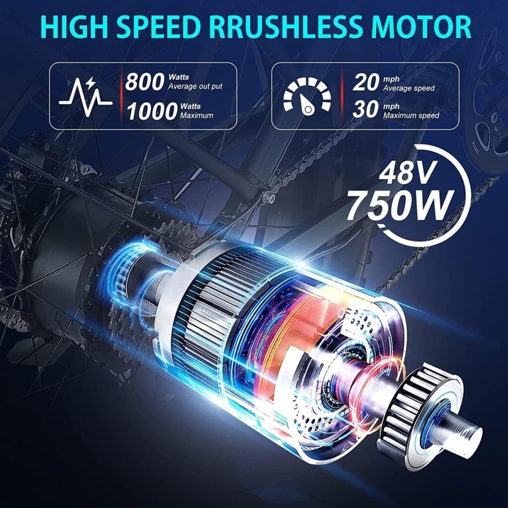 DAMSON Electric Bike 1000W Folding Ebike for Adult 48V 20AH Removable Battery 26X4Fat Tire up to 30MPH 75 Miles Long Range Off Road Beach Mountain Electric Bicycle with Dual Hydraulic Disc Brakes DAMSON Electric Bike 1000W Folding Ebike for Adult 48V 20AH Removable Battery 26X4Fat Tire up to 30MPH 75 Miles Long Range Off Road Beach Mountain Electric Bicycle with Dual Hydraulic Disc Brakes