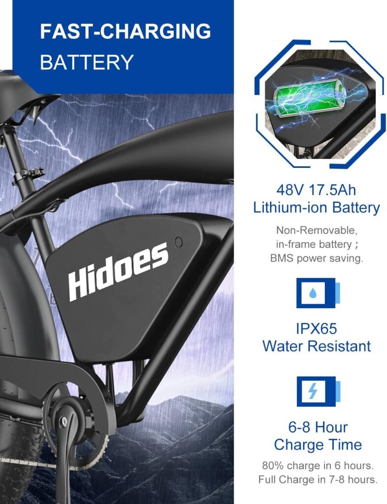 Kanpe Electric Bicycle for Adults with 48V 17.5Ah Battery,1200W Motor 37Mph,Hidoes 26 * 4 E Bike for Adults Electric Mountain Bike for Men,Commuter E-Bike Fat tire Electric Bike 7-Speed Kanpe Electric Bicycle for Adults with 48V 17.5Ah Battery,1200W Motor 37Mph,Hidoes 26 * 4 E Bike for Adults Electric Mountain Bike for Men,Commuter E-Bike Fat tire Electric Bike 7-Speed