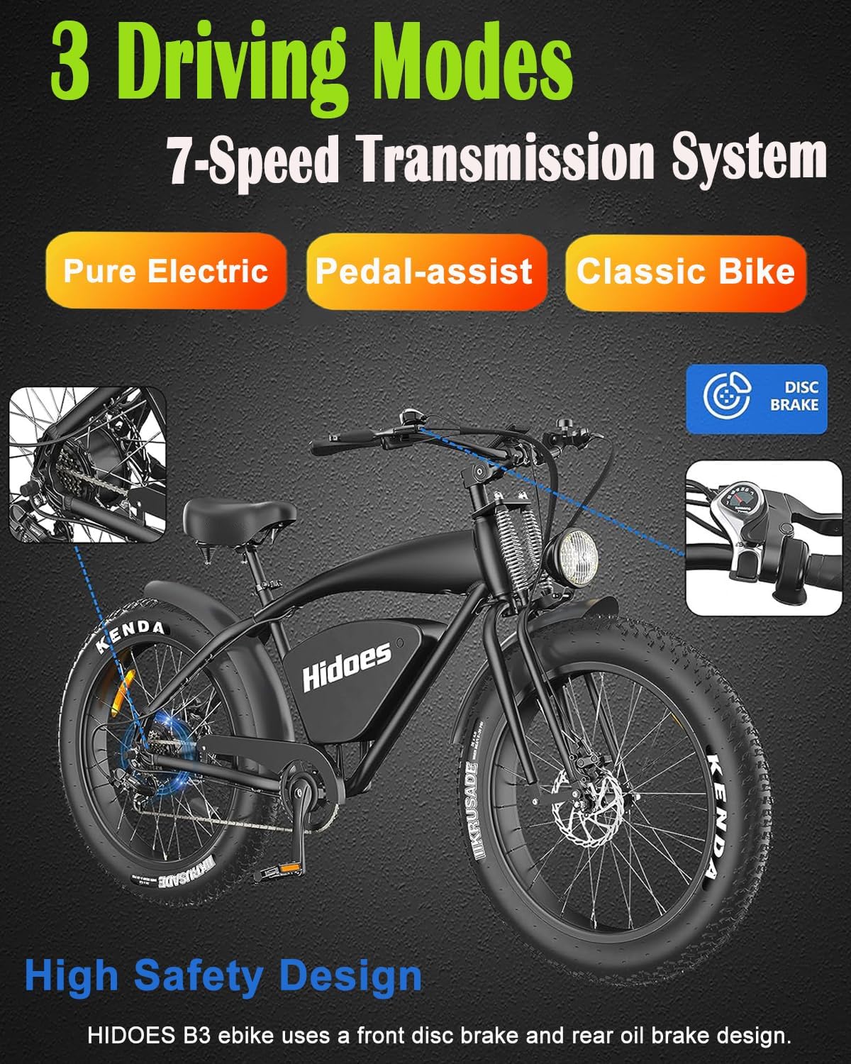 Hidoes Fat Tire Electric Bike Review