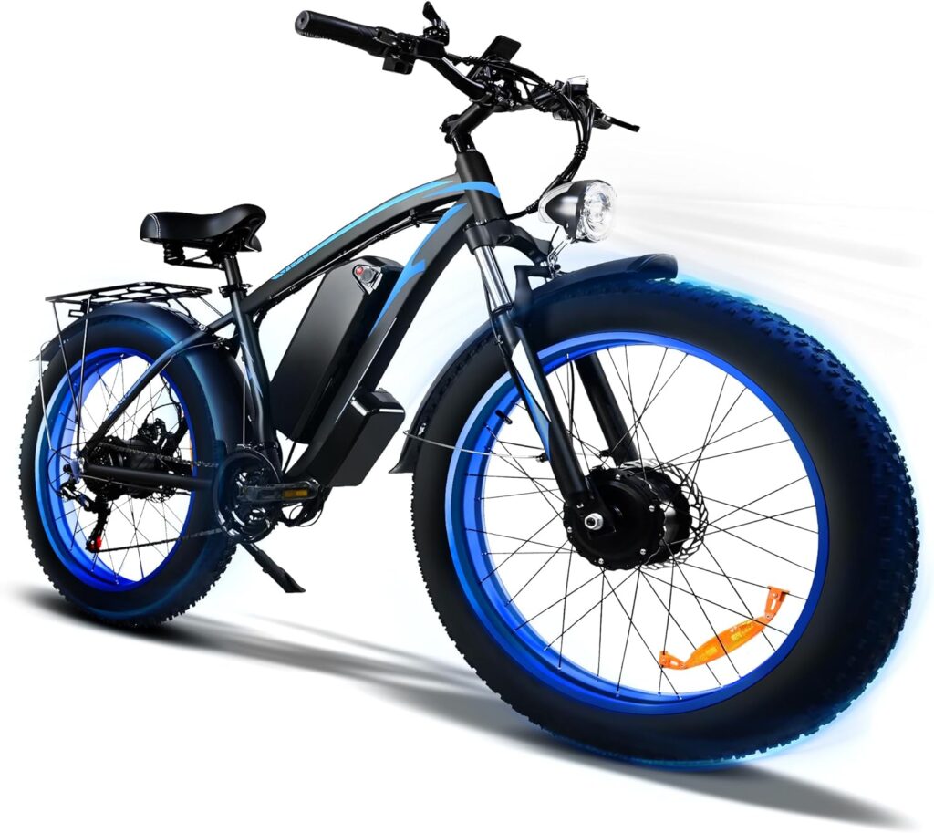 COJMOYOV 2000W Electric Bike with 20Ah Removable Battery26×4“Fat Tire Ebike for Adults 35MPH 80Miles Electric Bicycles with Sha-Ma-no21Speed Lockable Front Suspension Hydraulic Disc Brakes