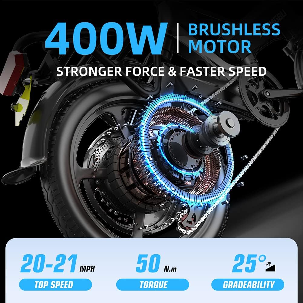 EUY Electric Bike for Adults,[Unibody Magnesium Alloy] 1000W Motor 48V 25Ah/16AH Battery Folding Electric Bicycles, 20 Fat Tire Electric Bike,Snow Beach Mountain Ebike,Full Suspension,8 Speed Gears