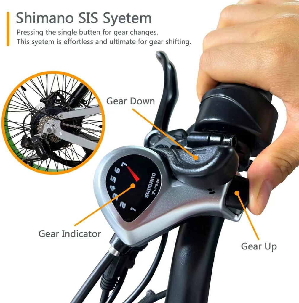 RUNDEER 750W Electric Bike for Adults Electric Bicycle 20in Fat Tire Bikes, Folding Ebike for Adults with Samsung Battery 48V Front and Rear Shocks Absorption(Gray)