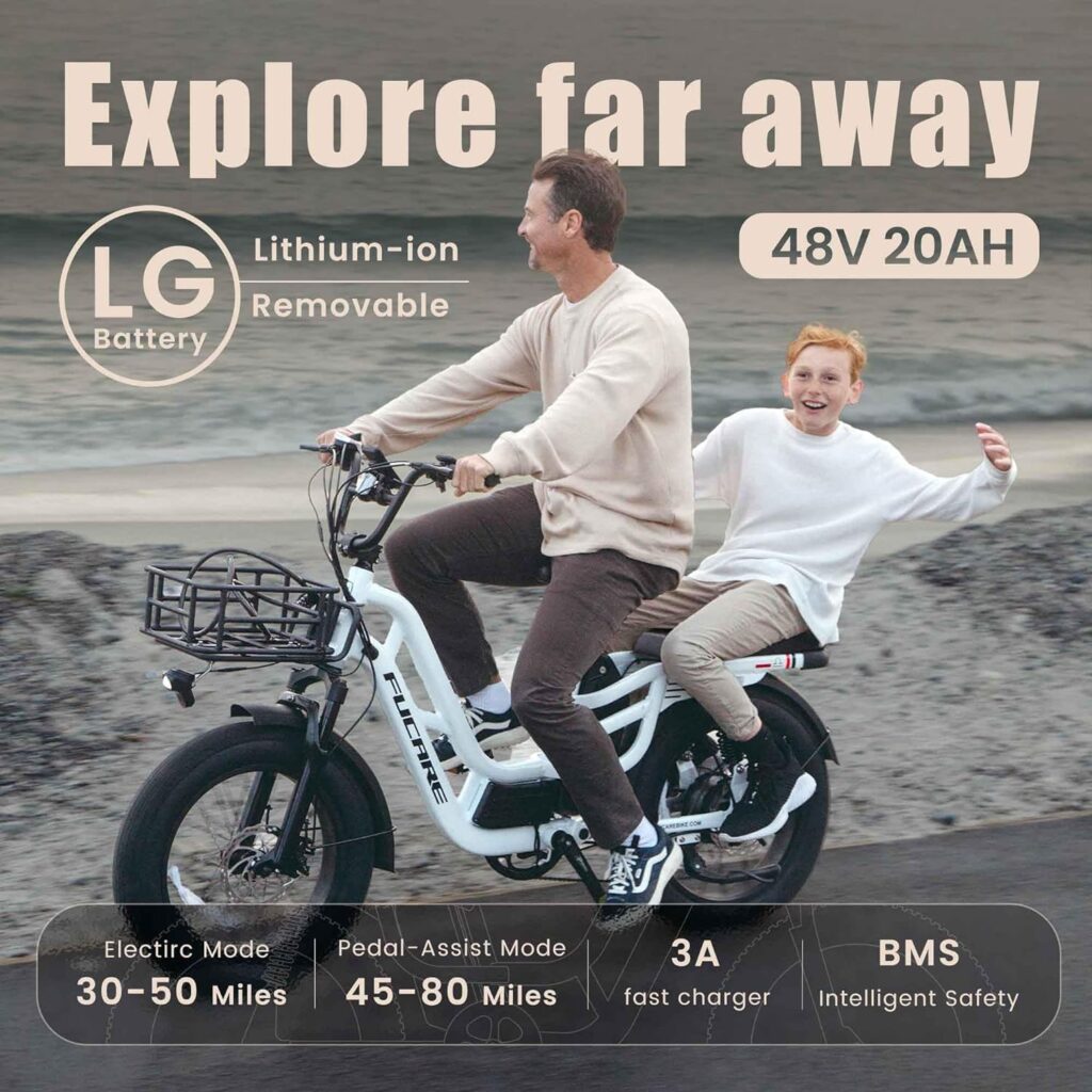Fucare Libra 750W Electric Bike for Adults 32MPH 48V 20Ah LG Battery EBike with Full Suspension LCD Color Display 20×4.0 All-Terrain Fat Tire Shimano 7Speed Snow Commute Electric Bicycles (20AH… Fucare Libra 750W Electric Bike for Adults 32MPH 48V 20Ah LG Battery EBike with Full Suspension LCD Color Display 20×4.0 All-Terrain Fat Tire Shimano 7Speed Snow Commute Electric Bicycles (20AH…
