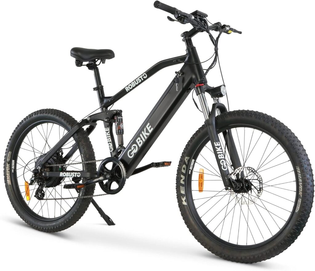 Robusto Electric Bike, Road Motor Ebikes, Electric Bicycle for Adults, Bicicleta Electrica para Adultos, Mountain Bike, 750 W Fat Tire E Bikes, 10.4AH Up to 40 Miles Per Charge, 26 Mph