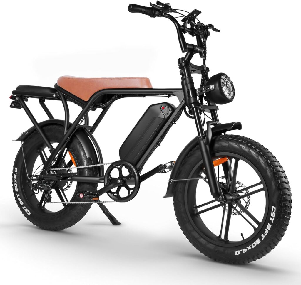V8 Electric Bike Adults,Electric Mountain Bike with 750W Motor 48V 15Ah Removable Larger Battery 18.6MPH 20 Fat Tire E Bike Shi-Mano 7-Speed V8 Electric Bike Adults,Electric Mountain Bike with 750W Motor 48V 15Ah Removable Larger Battery 18.6MPH 20 Fat Tire E Bike Shi-Mano 7-Speed