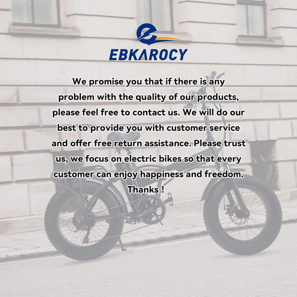 EBKAROCY Electric Bike for Adults 20 Fat Tire, 750W Motor 48V 15AH Battery, 30MPH Speed for Folding Electric Bike, Ebike with Shimano 7 Speed, Adult Electric Bicycles for Commute Mountain Beach Snow