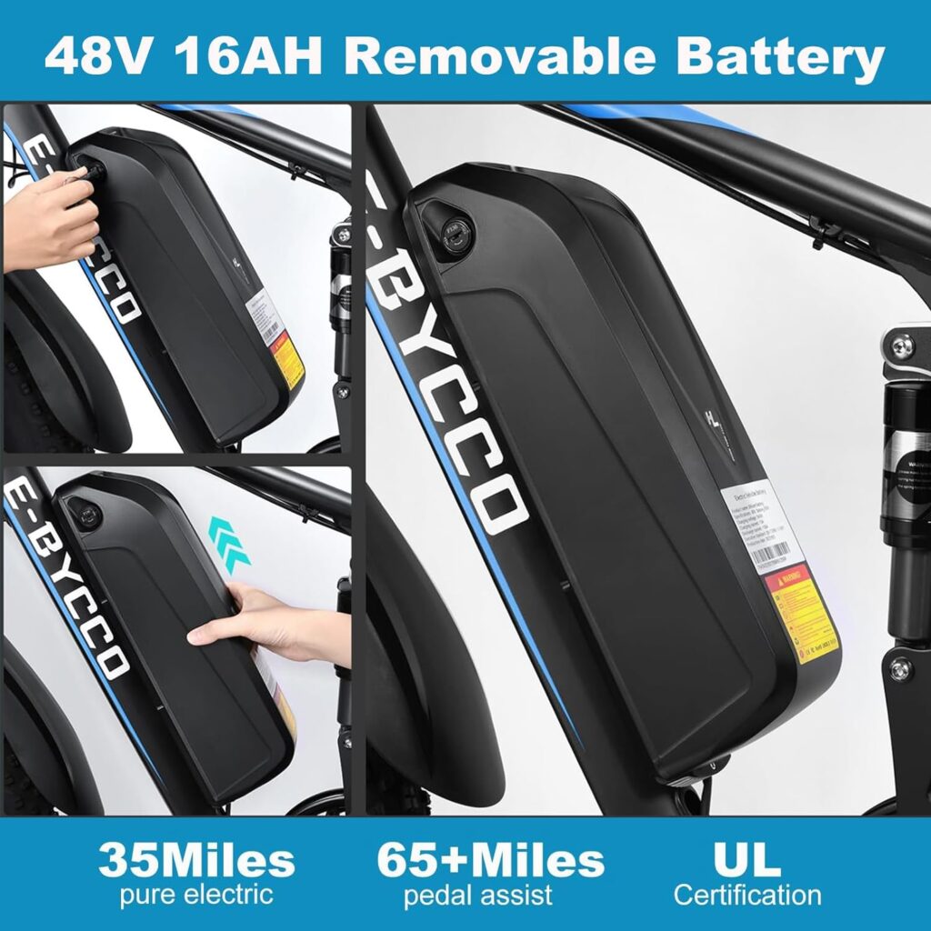 E·Bycco Dual 1000W Motors 2000W Electric Bike for Adults, 48V 23Ah Battery, Up to 35MPH 87Miles, 26*4.0 Fat Tire Commuter E-Bicycle, Pedal Assist Full Suspension Mountain E-Bike for Men E·Bycco Dual 1000W Motors 2000W Electric Bike for Adults, 48V 23Ah Battery, Up to 35MPH 87Miles, 26*4.0 Fat Tire Commuter E-Bicycle, Pedal Assist Full Suspension Mountain E-Bike for Men