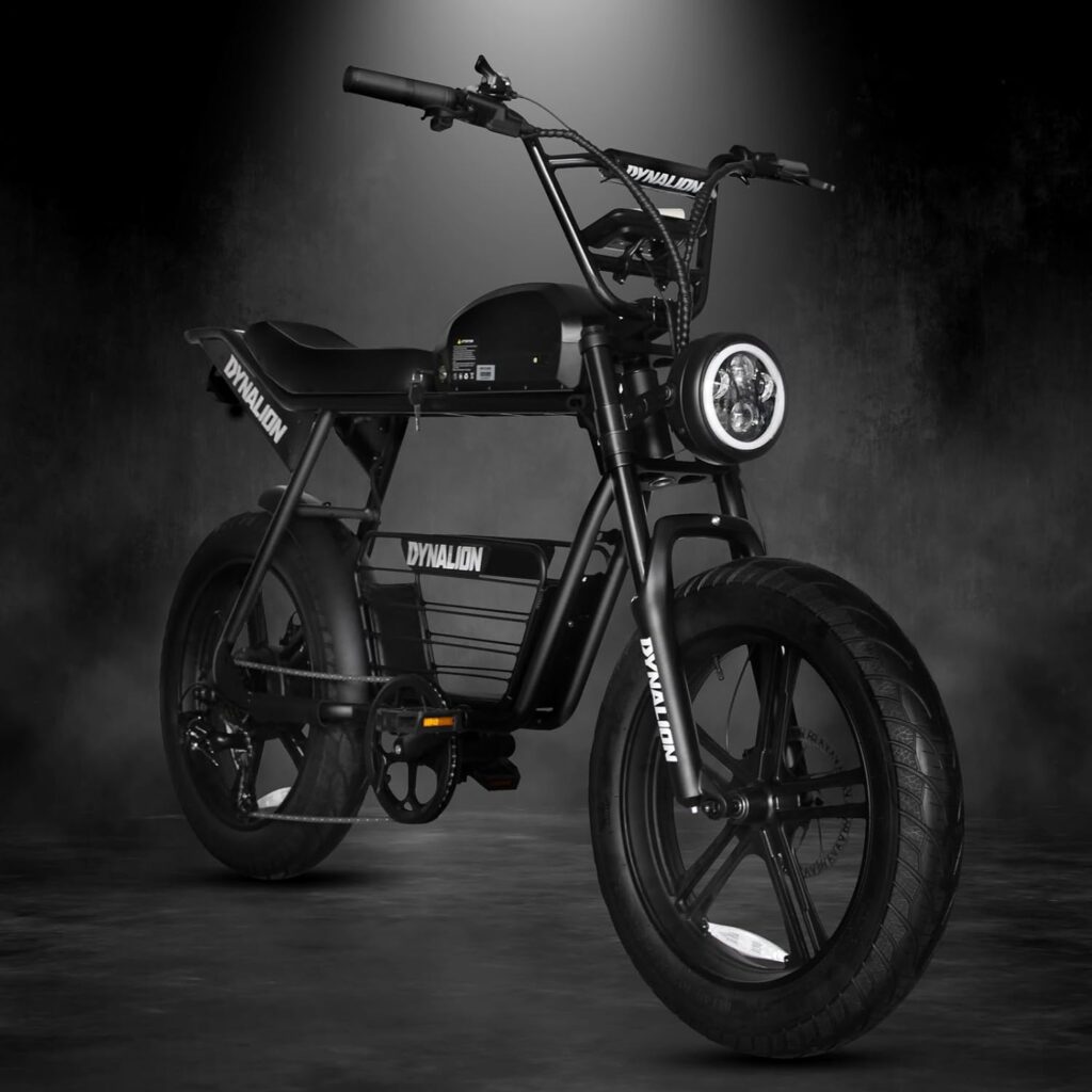 20 Fat Tire Electric Bike for Adults 32 Mph 60 Miles, Ebike 1500w/48v/16ah with Removable Battery, 2 Person Electric Bike with Long Saddle, Retro Motorcycle Design E-Bike…