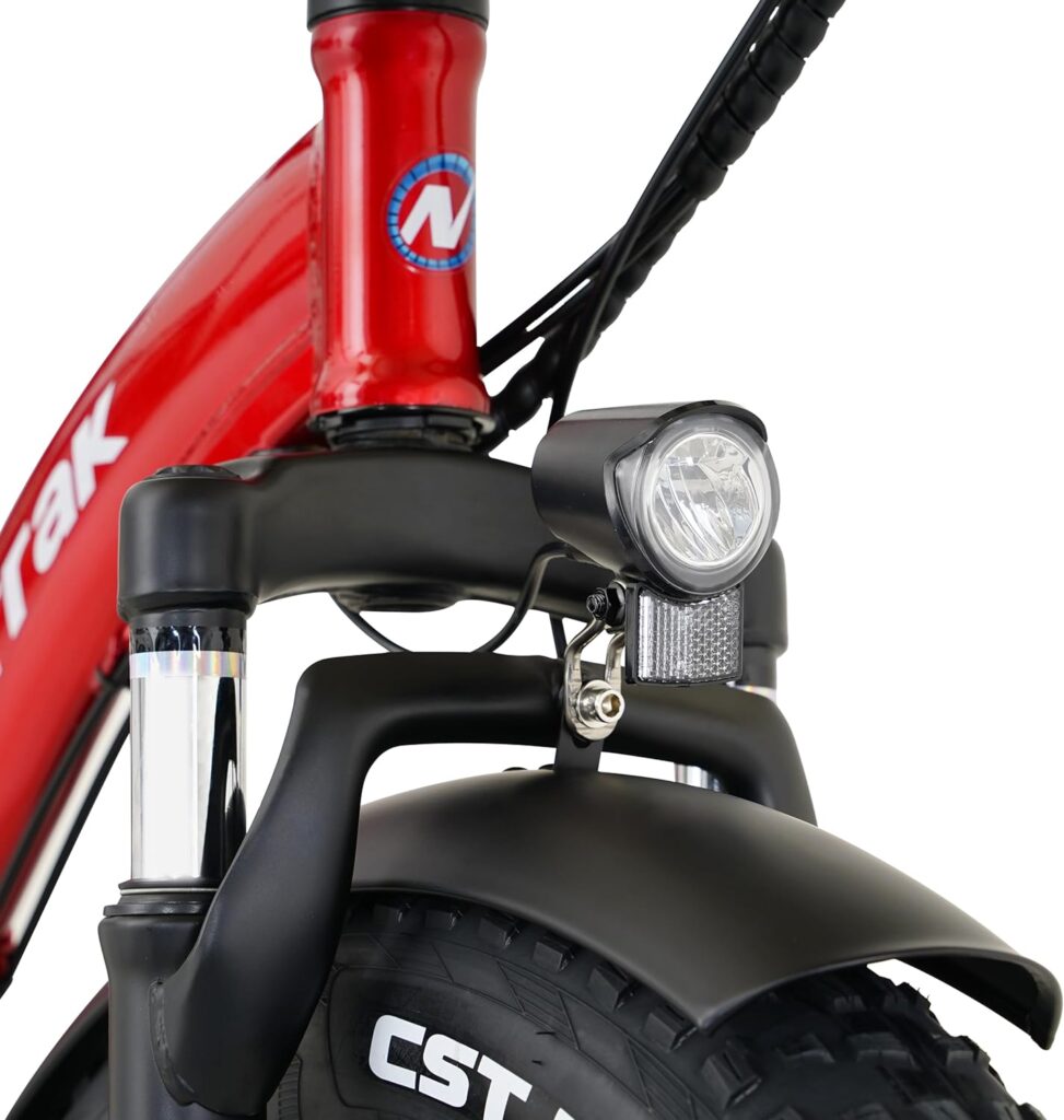 Fat Tire Folding Electric Bike, 48V  624Wh Lithium Removable Battery, Peak 1100W Brushless Motor, Max Speed 28Mph, M5 Large LCD Display, Suspension, Step-Over Or Step-Through Frame for Adult